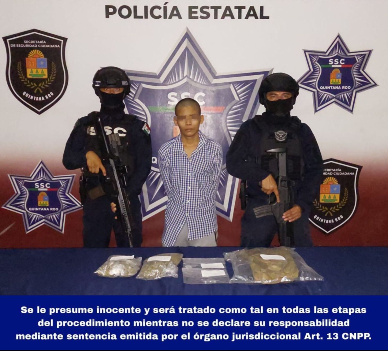 Capturan a joven narcomenudista en Cancún con varias dosis de droga