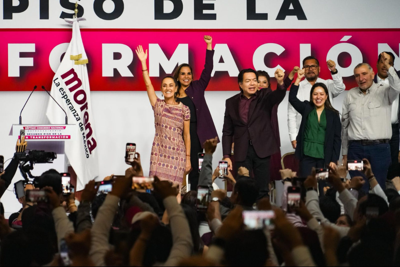 Diputados como Mario Delgado, celebraron la elección de Claudia Sheinbaum como la primera mujer presidenta de México durante su intervención en el congreso.