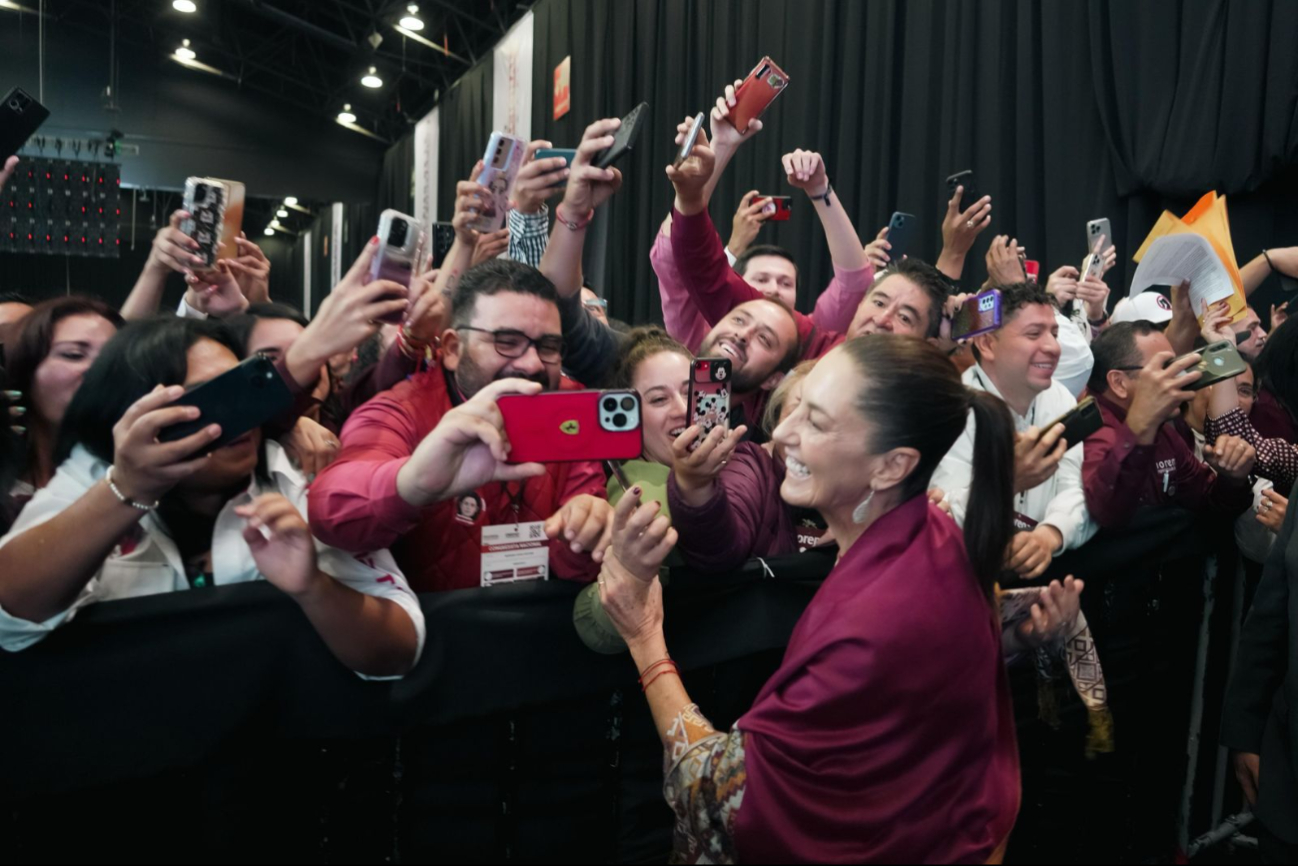 Claudia Sheinbaum agradeció el respaldo de los presentes en el evento.