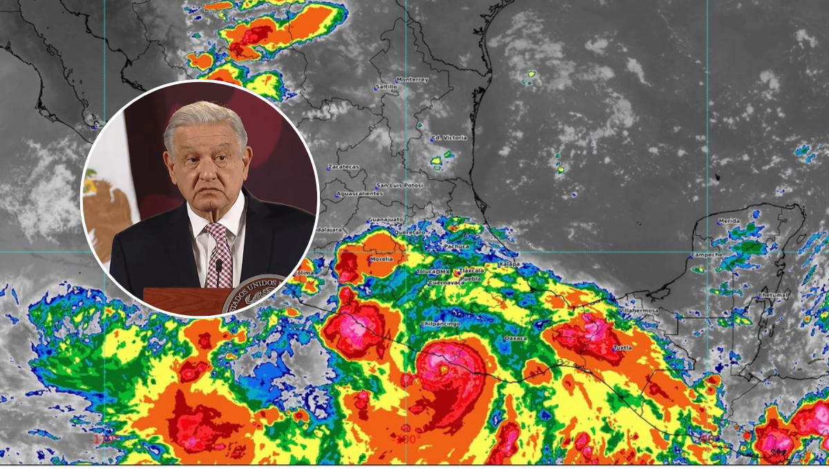 El presidente López Obrador emitió un aviso urgente por la inminente llegada del huracán John