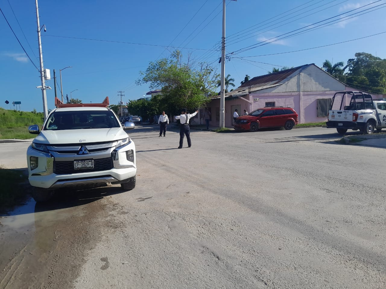 Afortunadamente, solo hubo daños materiales y nadie resultó lesionado