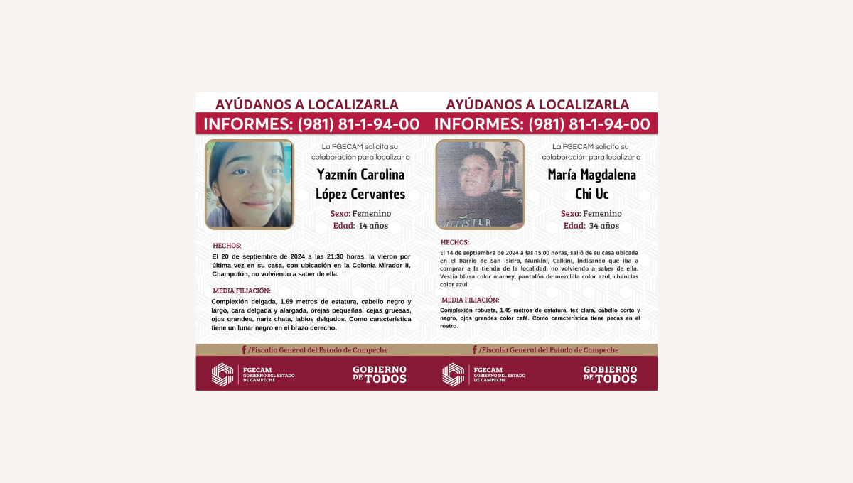 En tan sólo tres años, se han reportado 533 personas desaparecidas; 14 han sido halladas sin vida