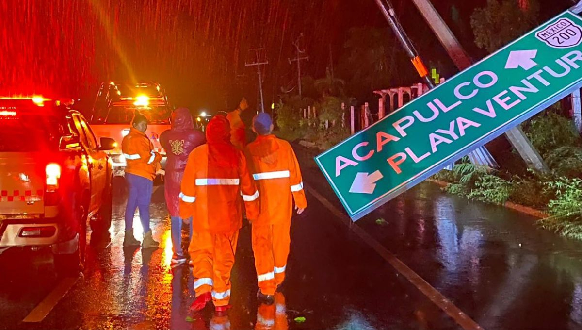 La gobernadora de Guerrero informó el fallecimiento de dos personas como consecuencia del Huracán John