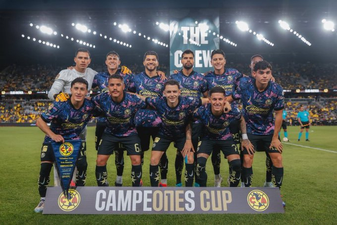 El once inicial del América