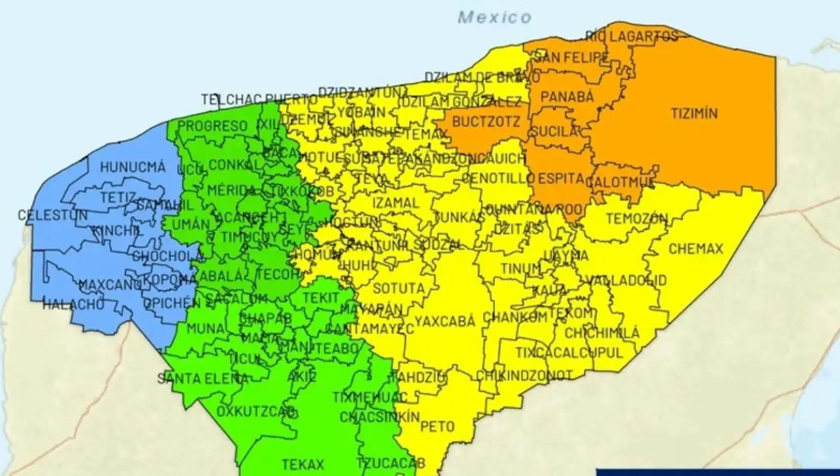 Declaran Alerta Naranja en ocho municipios de Yucatán por la amenaza de Helene