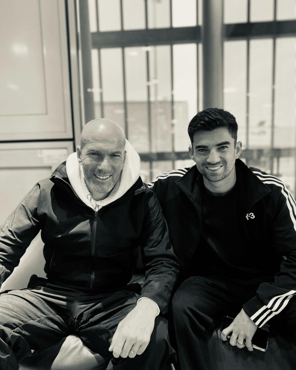 Zidane y su hijo Enzo