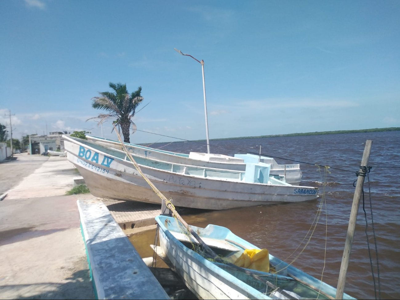 Los pescadores de Sabancuy han detenido sus actividades pesqueras por segundo día consecutivo