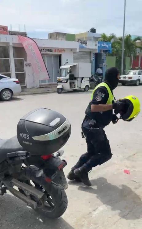 Al lugar llegaron elementos policíacos