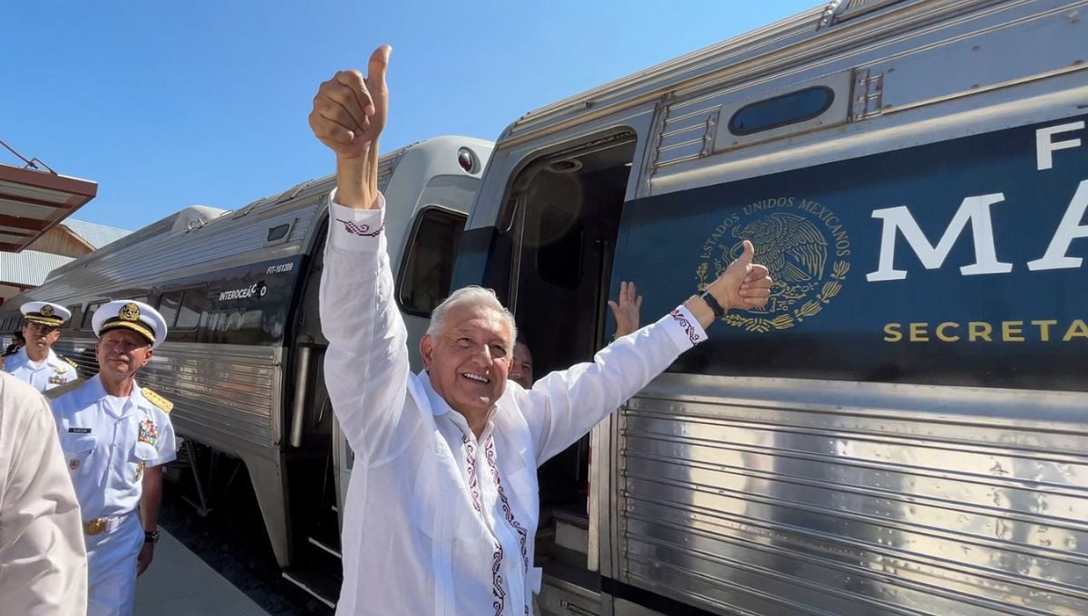 AMLO en el Tren Interoceánico