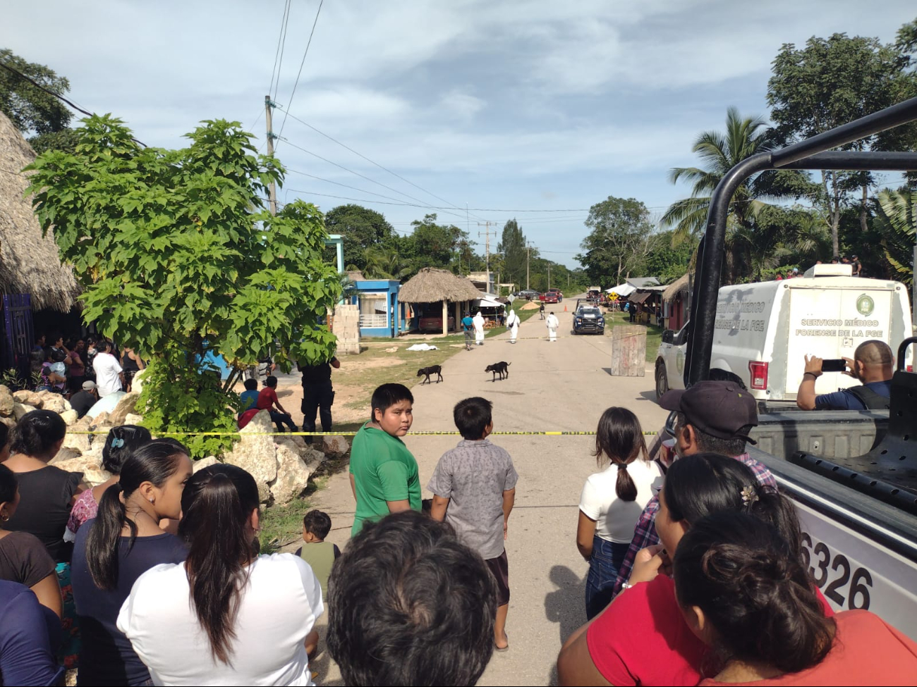 El hombre fue tirado en la puerta de su casa