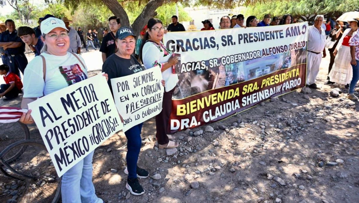 Entrega de acueducto y distrito de riego al pueblo yaqui, desde Guaymas, Sonora