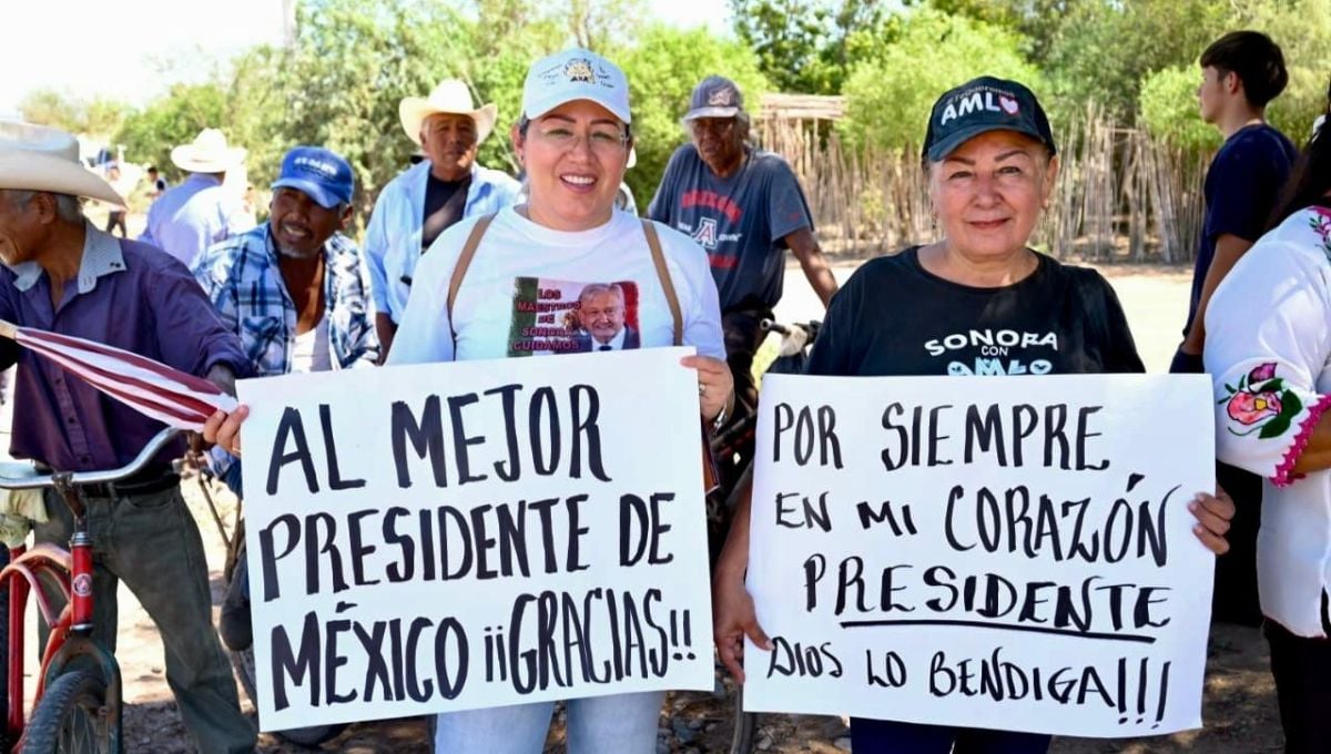 Entrega de acueducto y distrito de riego al pueblo yaqui, desde Guaymas, Sonora