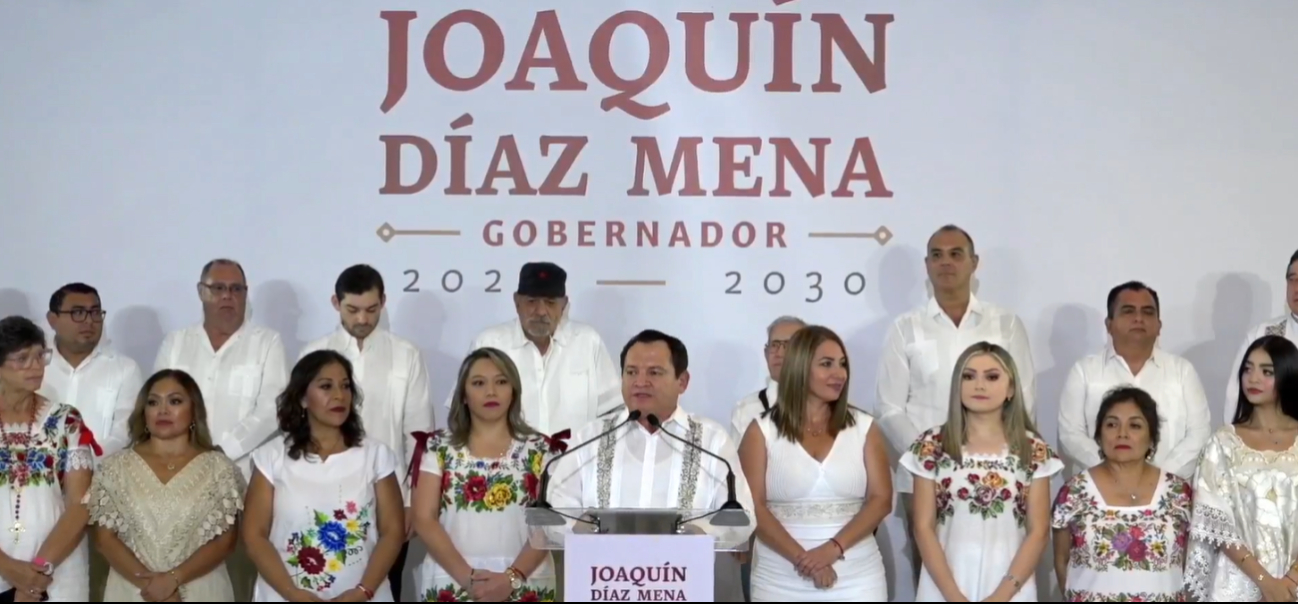 Joaquín Díaz Mena presenta a la tercera parte de su gabinete en el Gobierno de Yucatán; sigue la transmisión en directo