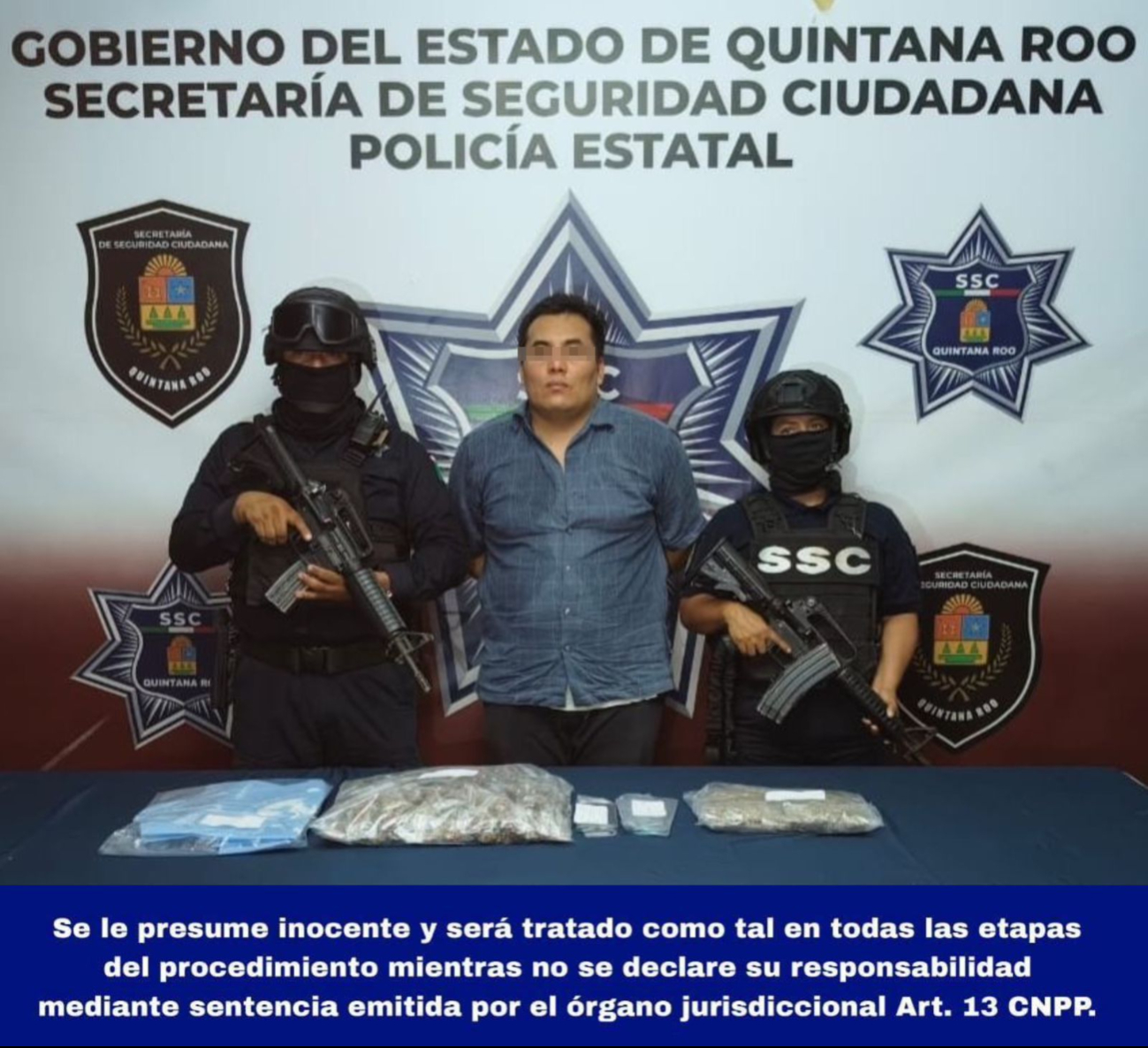 Un presunto narcomenudista fue detenido por la Policía Estatal en el fraccionamiento Vista Real