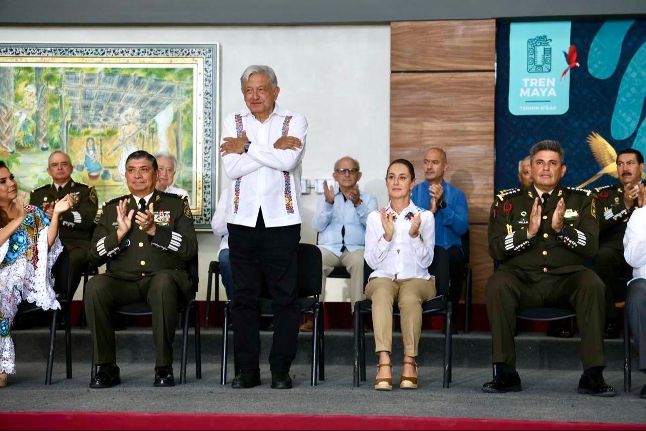 AMLO  agradece al Sureste por la construcción del Tren Maya