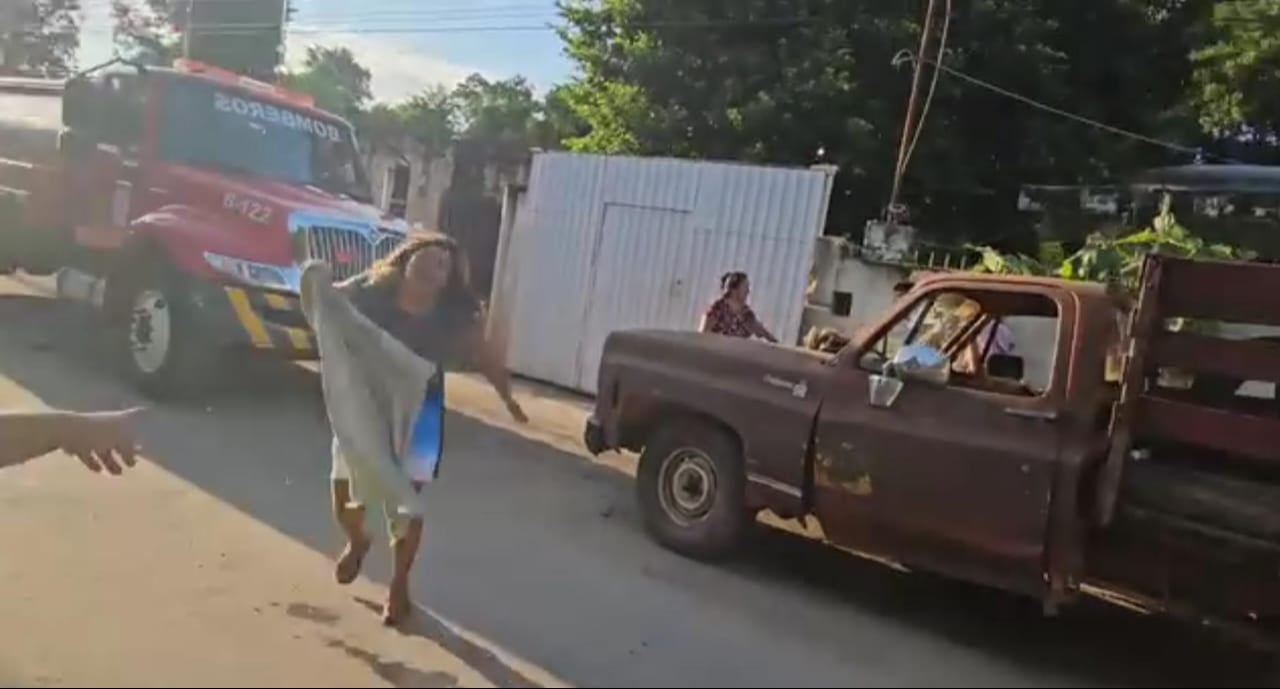 Una niña fue trasladada al hospital