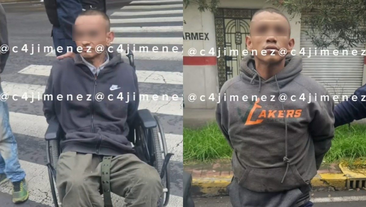 Arrestan a un hombre en silla de ruedas y a otro sujeto por apuñalar a una persona en la CDMX