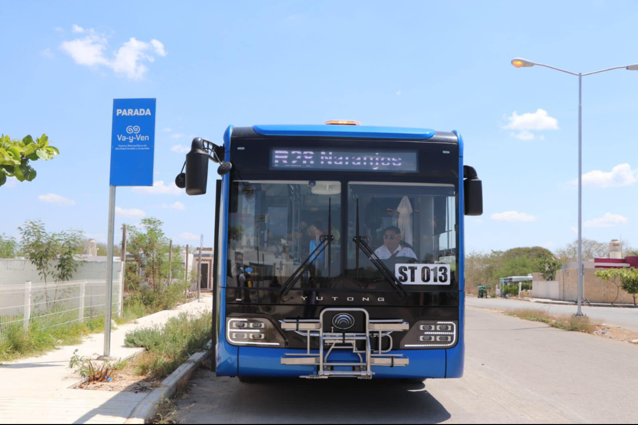 Extienden  horario del transporte público Va y Ven en Mérida por la toma de protesta de Joaquín Díaz Mena