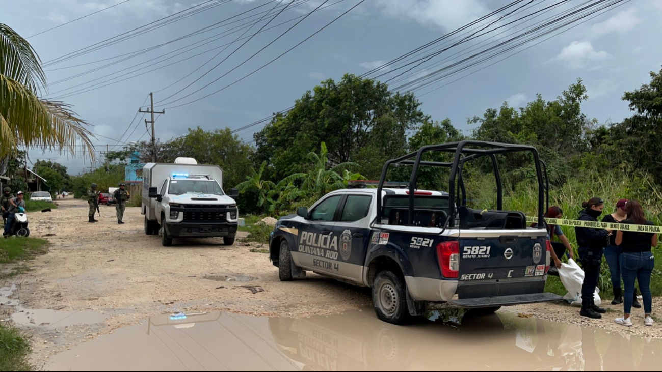 Reportan un muerto embolsado en La Unión de Cancún