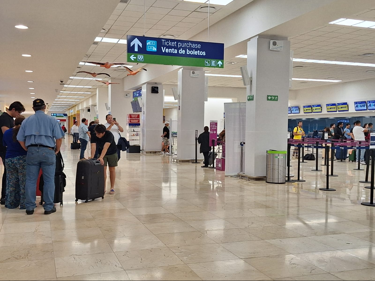 Las operaciones de vuelos en el aeropuerto de Mérida se mantienen con normalidad