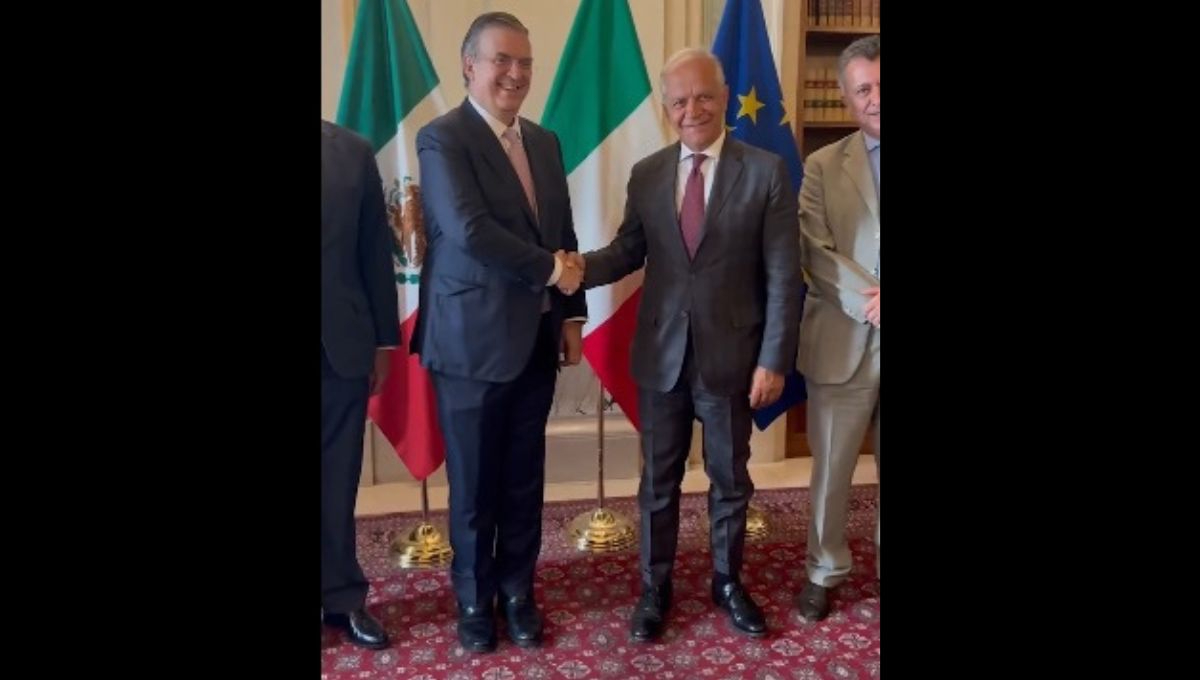 Marcelo Ebrard, próximo secretario de Economía, se reunió con el ministro del Interior de Italia, Matteo Piantedosi