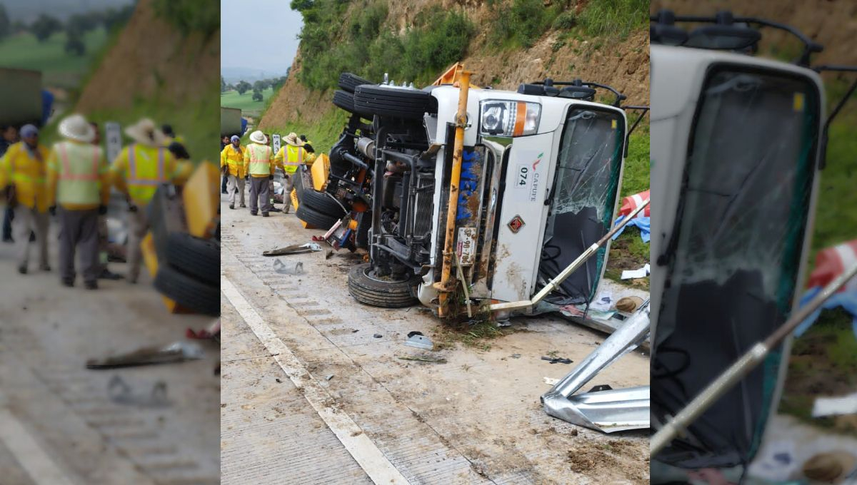 Trabajadores mueren tras ser arrollados por un tráiler en la México-Puebla