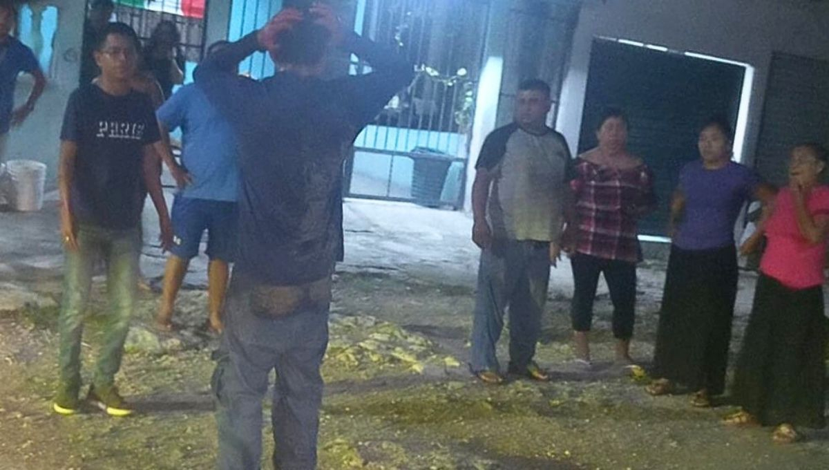 El hombre fue golpeado por múltiples habitantes en Cancún