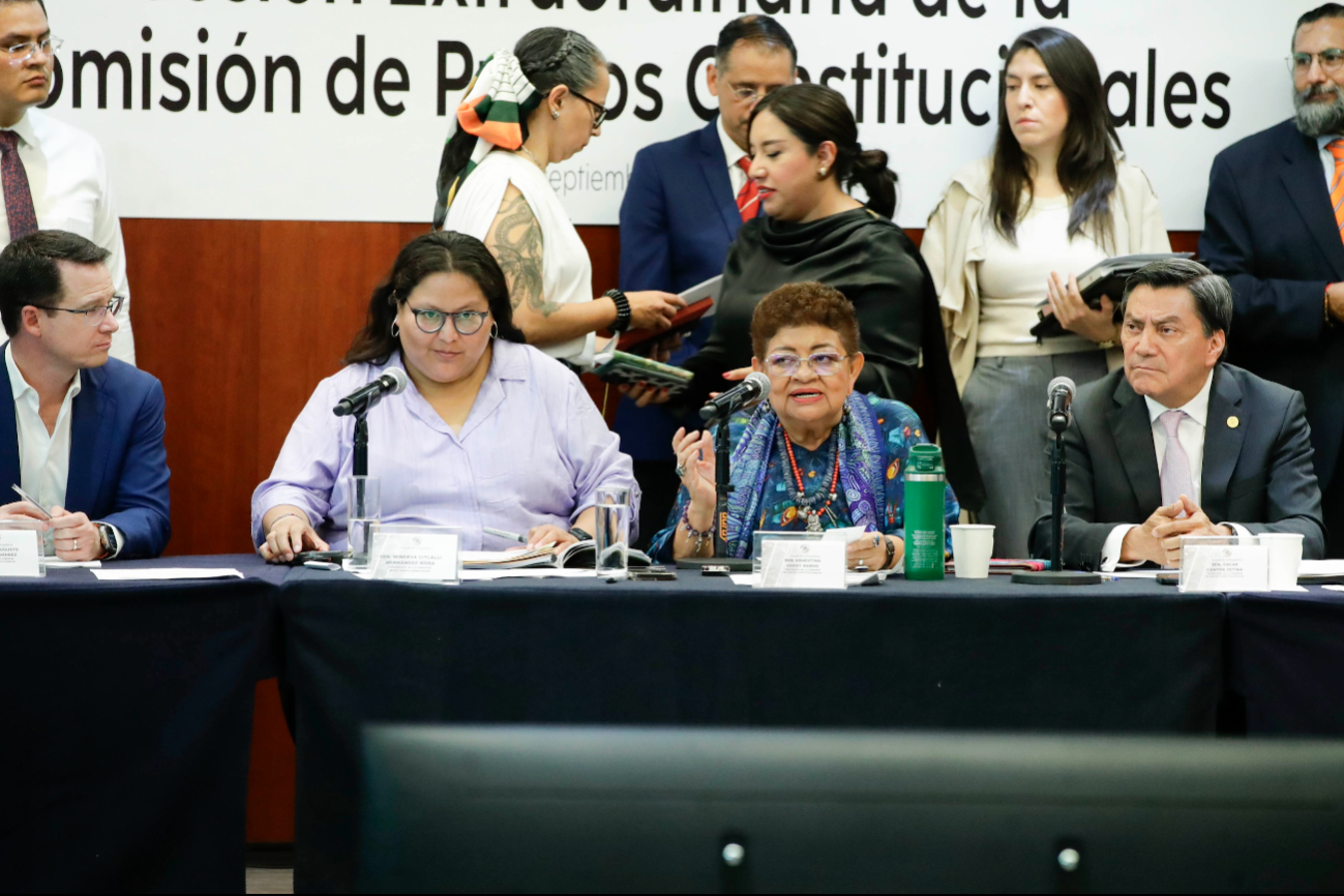 Integrantes de la Comisión de Puntos Constitucionales del Senado