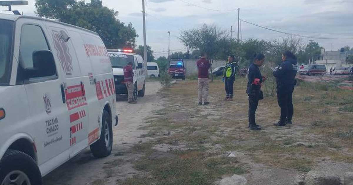 Agentes de emergencias de Tecamachalco acordonaron el área