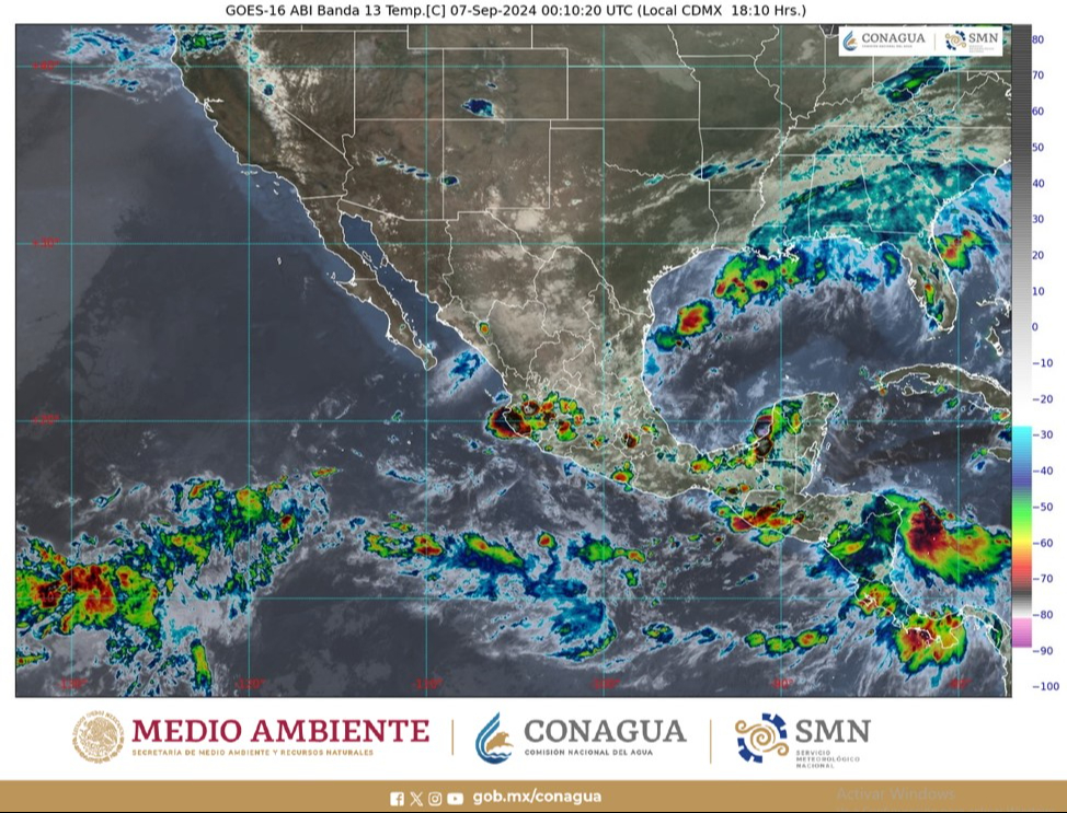 Así luce la Onda Tropical 21 cerca de la Península de Yucatán