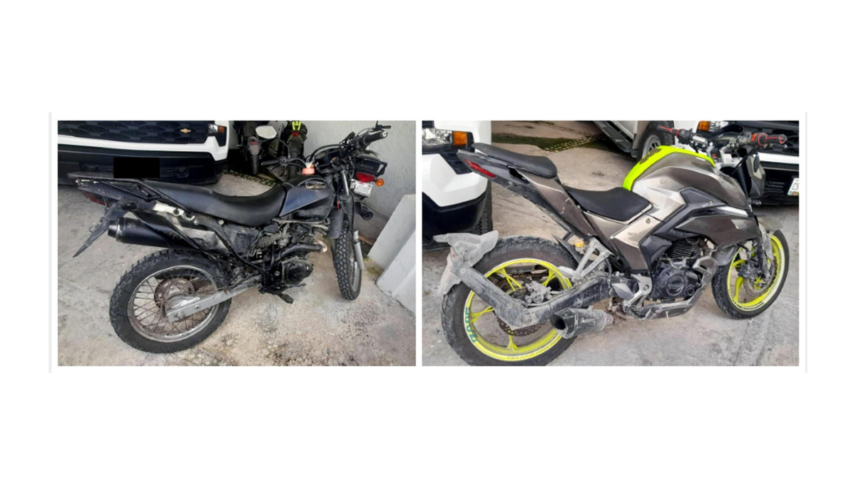 También decomisaron motocicletas