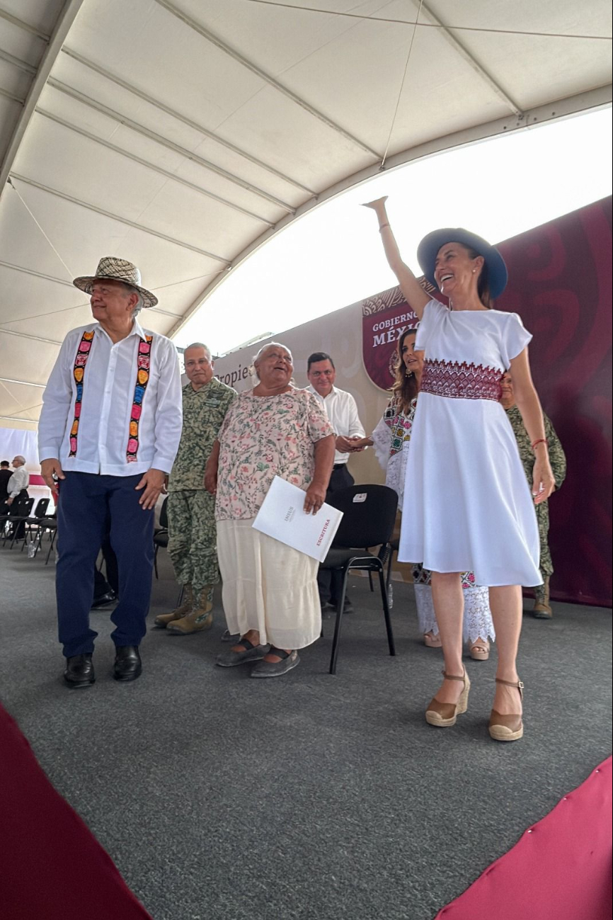 Visita de Andrés Manuel López Obrador y Claudia Sheinbaum a Quintana Roo