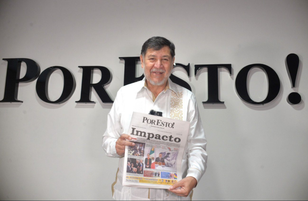 Fernández Noroña visita Por Esto! a unos meses del paso histórico en el país   