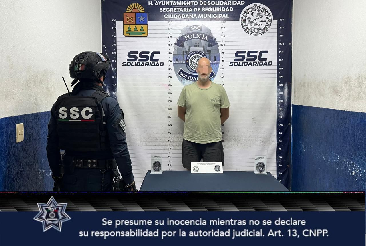 Holandés es detenido por presuntamente golpear a menor de edad en Playa del Carmen