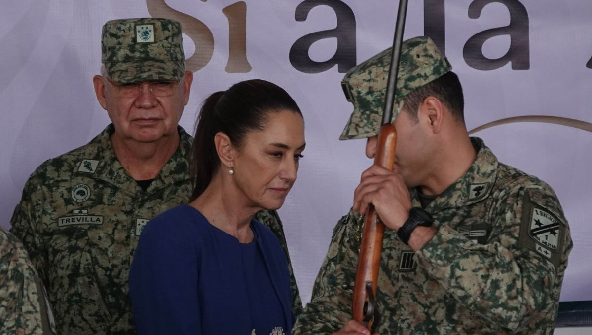 La Presidenta de México subrayó que el desarme es un paso esencial para combatir la violencia en el país