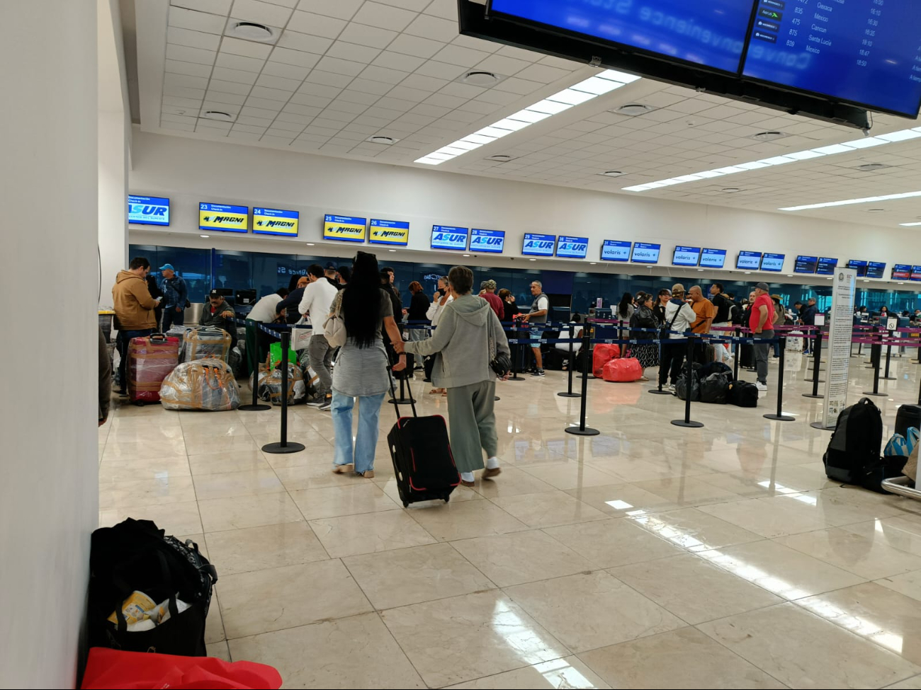 Sólo un vuelo a la CDMX ha sido retrasado en el aeropuerto de Mérida