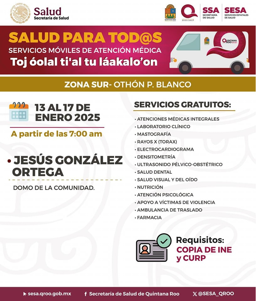 Ubicación de Salud para Todos en Chetumal