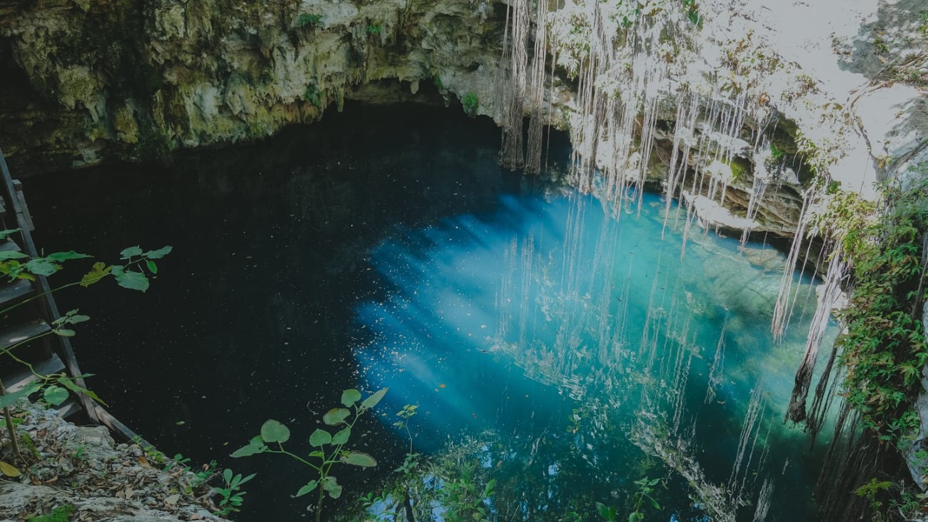 Cerca de la hacienda, existen maravillosos cenotes que se pueden visitar, bajó la guía de los pobladores locales