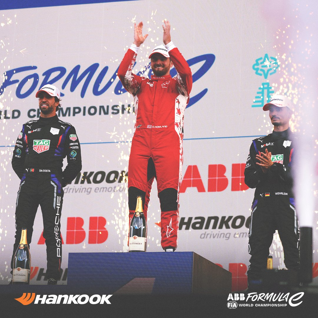 El podio en el Eprix de la CDMX