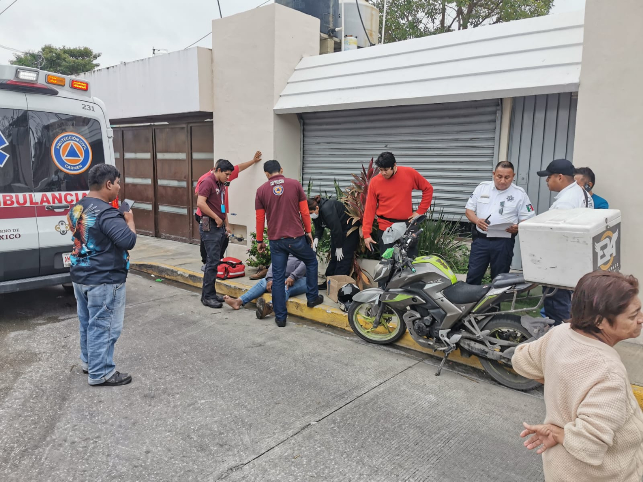 El motociclista se dirigía a su base tras realizar un pedido de comida