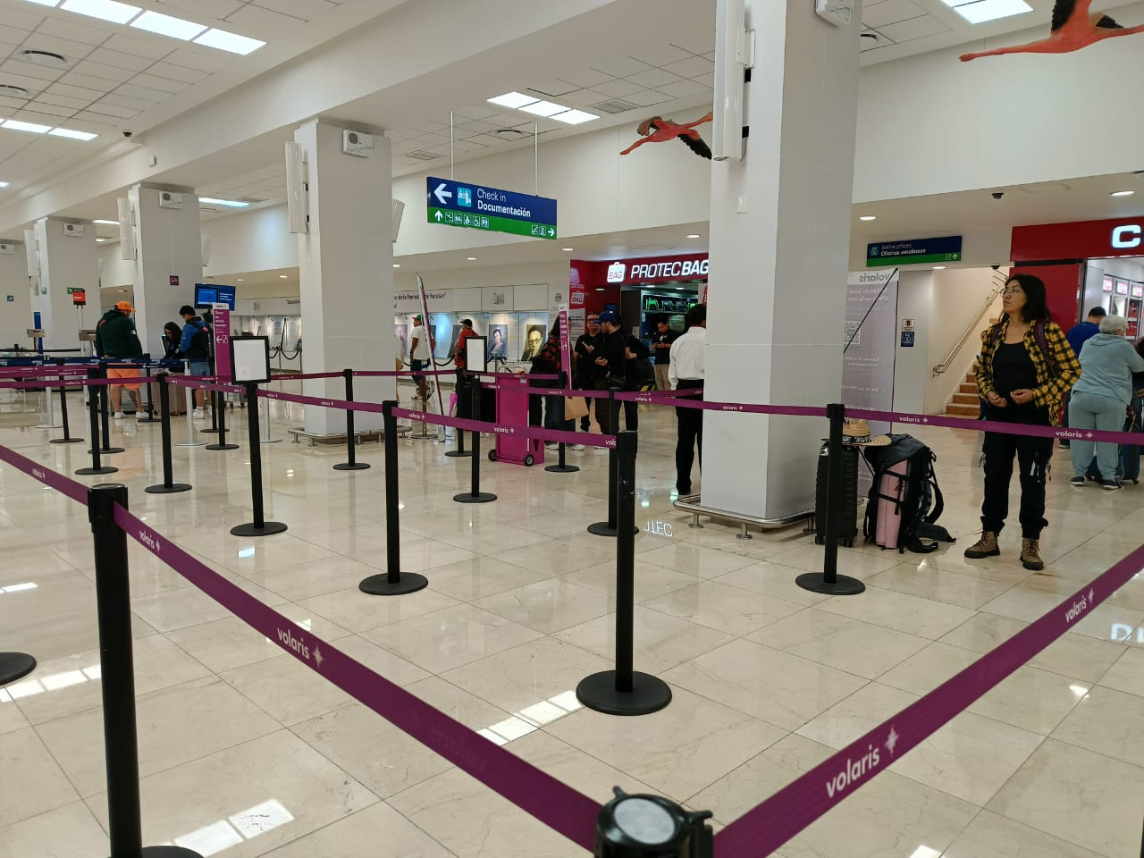 La afluencia de pasajeros en el aeropuerto de Mérida es mínima