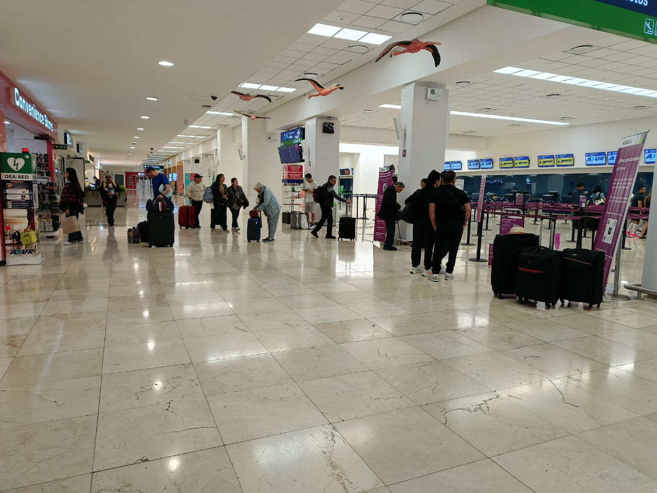 Las operaciones se mantienen con normalidad en el aeropuerto de Mérida