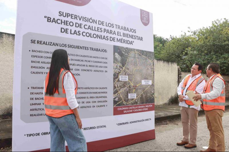 El gobernador Joaquín Díaz Mena supervisó los avances de la iniciativa