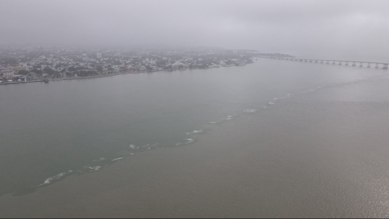 El municipio de Carmen amaneció con densa neblina debido al frente frío número 23