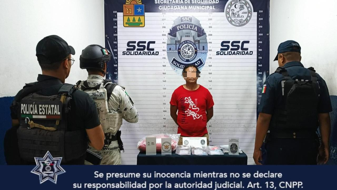 Gonzalo “N” fue detenido con 55 envoltorios de posibles estupefacientes