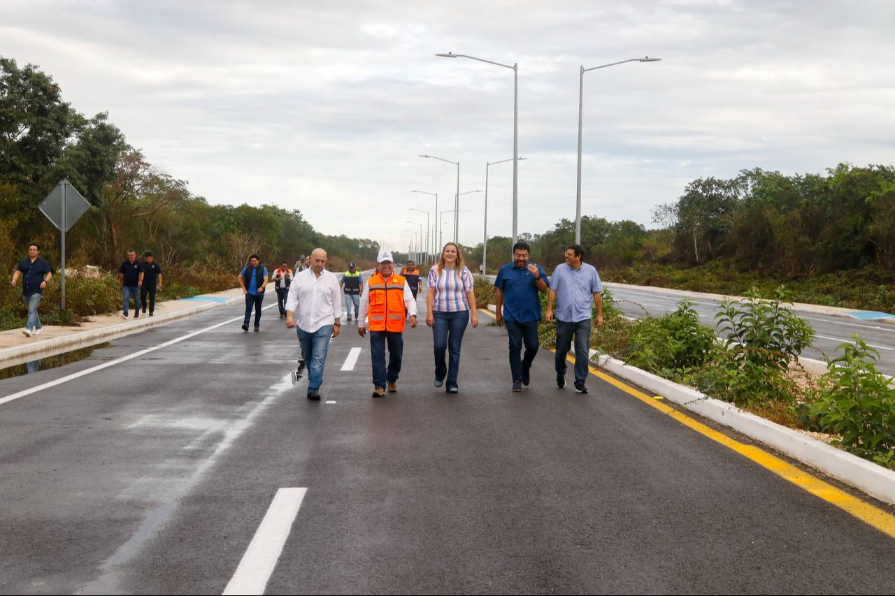 Nueva vialidad alterna facilitará entrada y salida al Periférico de Mérida, con seguridad y accesibilidad