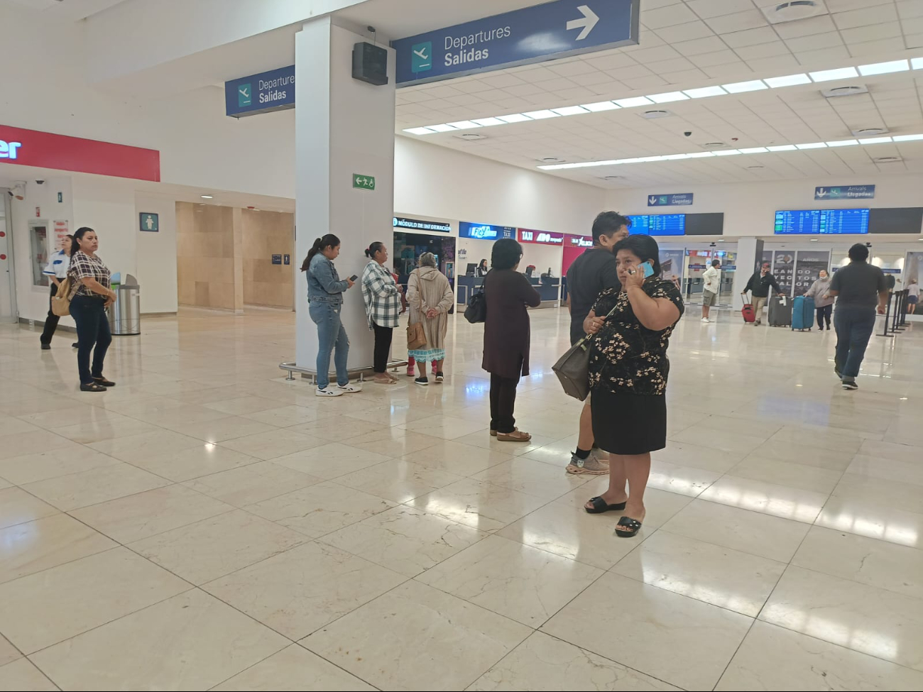 El aeropuerto de Mérida mantiene una regular afluencia de pasajeros