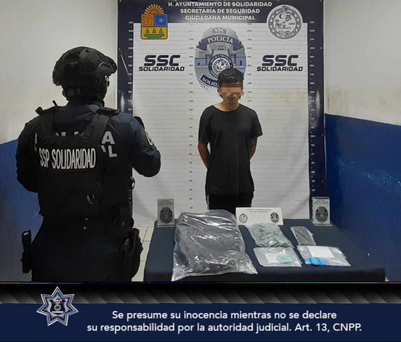 El detenido fue puesto a disposición de las autoridades