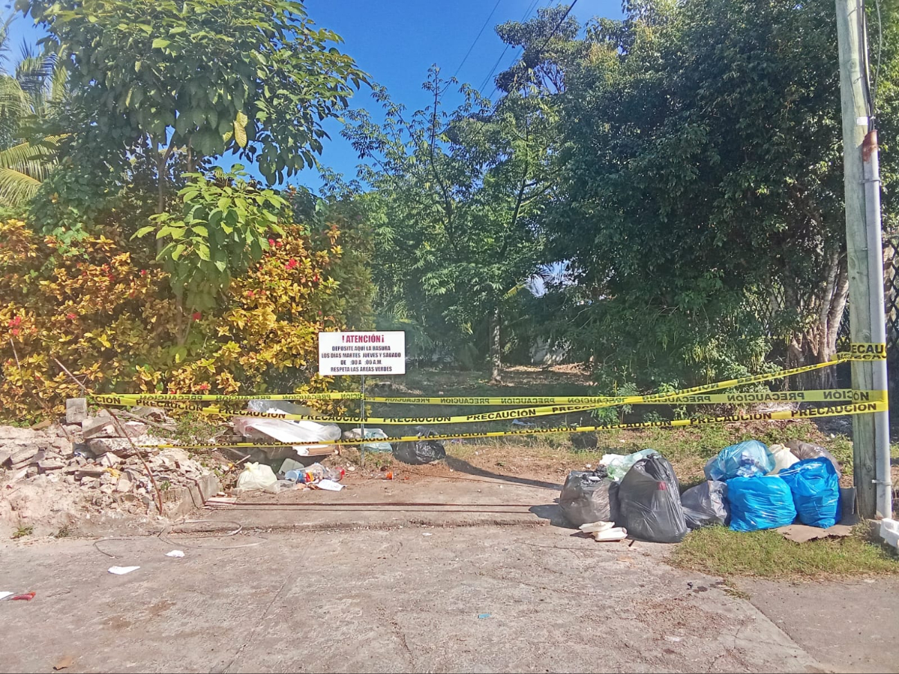 La zona terminó siendo resguardada por las autoridades.