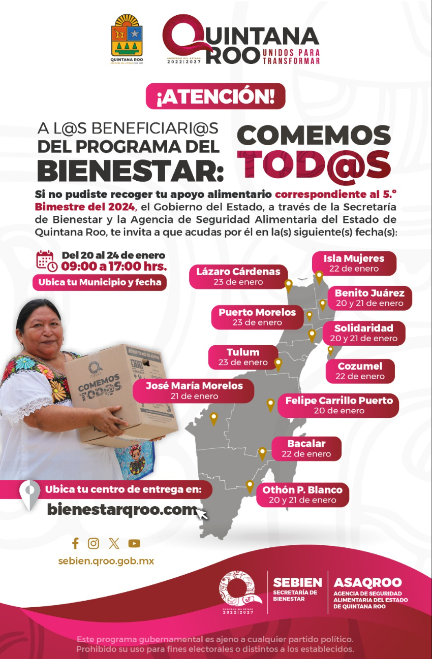 Fechas y horarios de Comemos Todos